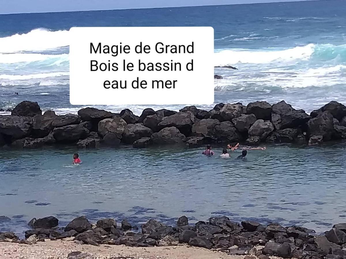 Suite Indigo Jacuzzi Prive Piscine Vue Mer Acces Cuisine Laverie Saint Pierre Luaran gambar