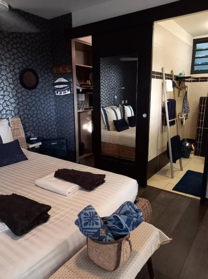 Suite Indigo Jacuzzi Prive Piscine Vue Mer Acces Cuisine Laverie Saint Pierre Luaran gambar