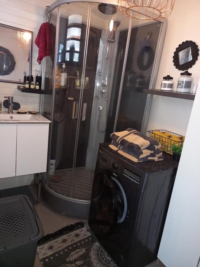 Suite Indigo Jacuzzi Prive Piscine Vue Mer Acces Cuisine Laverie Saint Pierre Luaran gambar