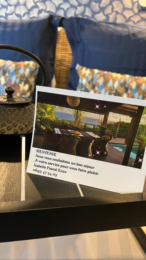 Suite Indigo Jacuzzi Prive Piscine Vue Mer Acces Cuisine Laverie Saint Pierre Luaran gambar