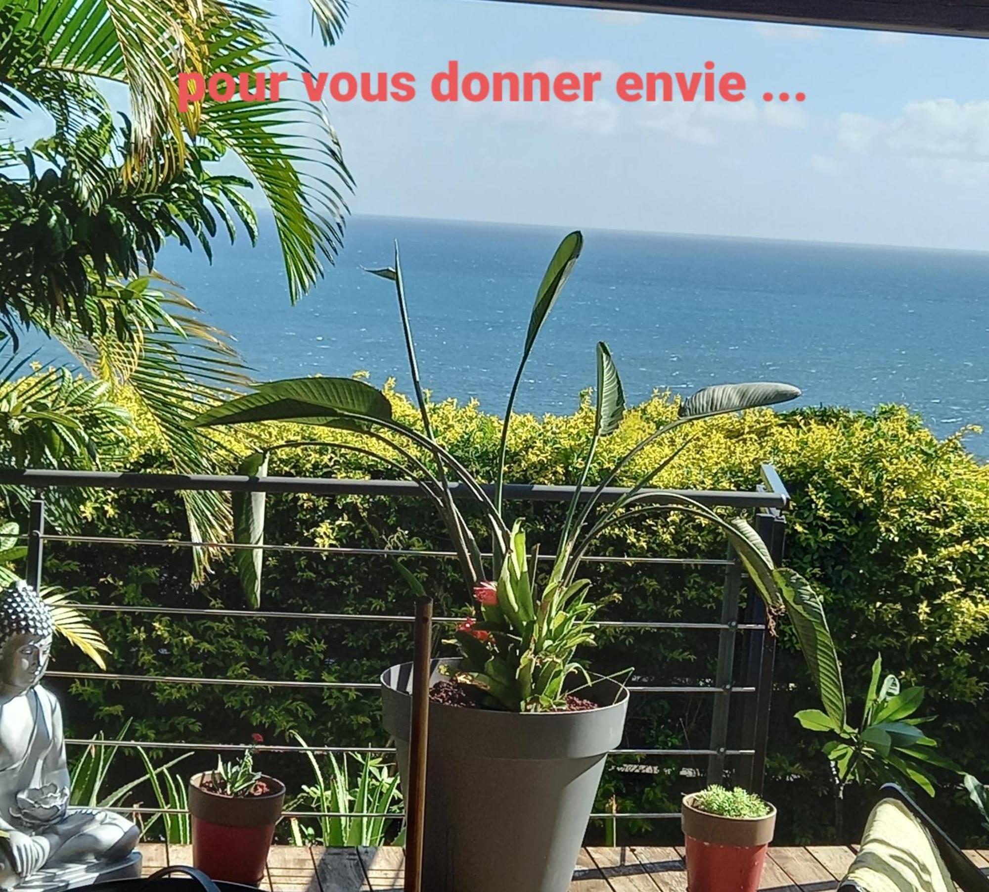 Suite Indigo Jacuzzi Prive Piscine Vue Mer Acces Cuisine Laverie Saint Pierre Luaran gambar