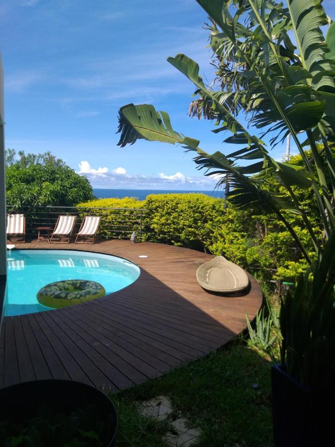 Suite Indigo Jacuzzi Prive Piscine Vue Mer Acces Cuisine Laverie Saint Pierre Luaran gambar